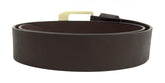 HAARLEM Men KUZE 16300 Leather Belt Plain Brown